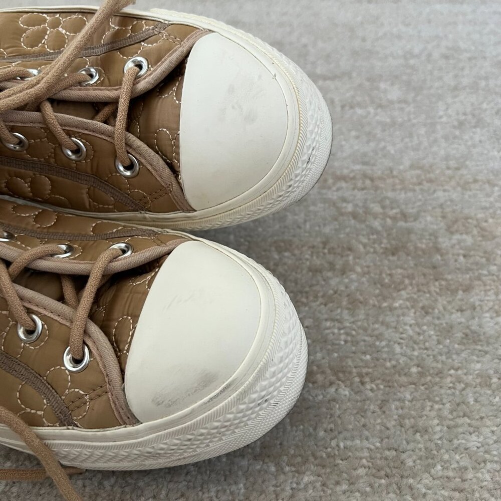 Converse All Star Lift Quilted High Top Platform Sneakers Shoes 10.5 - Picture 7 of 10
